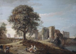 Chepstow Castle, 1790-talet av Paul Sandby