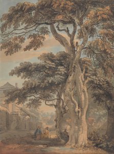 Par på en bondgård av Paul Sandby