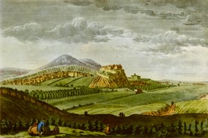 "Edinburgh from the West, in the Time of David Hume", c1750, 1943. av Paul Sandby