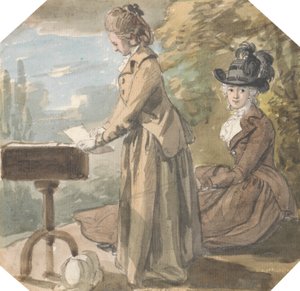 Lady Francis Scott och Lady Elliot av Paul Sandby