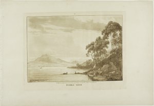 Pimble Meer, plansch tio från Twelve Views in Wales av Paul Sandby
