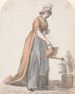 Sara Hough, fru T. P. Sandbys barnkammare av Paul Sandby