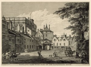 Scotland Yard med en del av Banketthuset av Paul Sandby