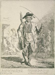 Käppförsäljare, Cries of London, 1760 av Paul Sandby