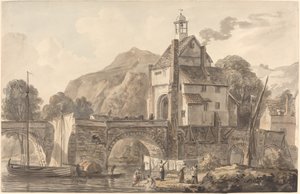Bron vid Bridgnorth i Shropshire av Paul Sandby