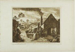 Iron Forge mellan Dolgelli och Barmouth i Merioneth Shire av Paul Sandby