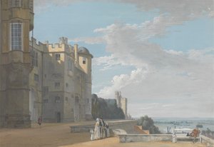 The North Terrace, Windsor Castle, tittar västerut av Paul Sandby