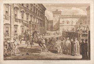 Victor dirigerade i triumf av Paul Sandby