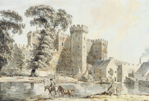 Den södra porten till Cardiff Castle av Paul Sandby
