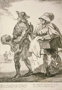 Två skedförsäljare, Cries of London, 1760 av Paul Sandby