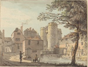 West Gate vid Canterbury av Paul Sandby
