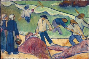 Litet landskap med tångfiskare av Paul Sérusier