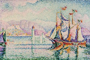 Antibes - På morgonen. av Paul Signac