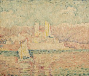Antibes morgon, 1919 av Paul Signac