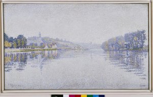 Riverside. Seinen vid Herblay av Paul Signac
