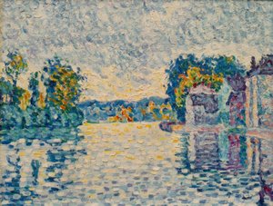 Seine vid Samois av Paul Signac