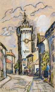 Klocktornet i Viviers av Paul Signac