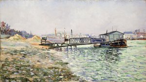 Seinen vid Jardin des Plantes, 1884 av Paul Signac