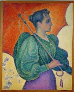 Kvinnan med parasollet av Paul Signac