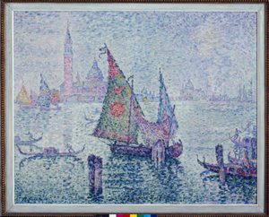 Det gröna seglet, Venedig av Paul Signac