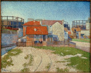 Gasometrar, Clichy av Paul Signac