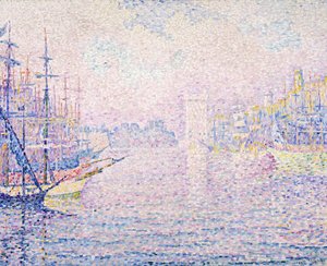 Marseilles hamn, Morgondimma, 1906 av Paul Signac