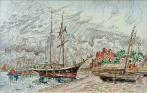 P. Signac / Marine a Loquivy av Paul Signac