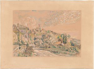 Saint-Paul-de-Vence av Paul Signac