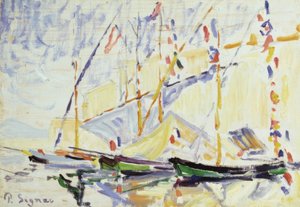 Saint Tropez. Artist: PAUL SIGNAC. Museum: GALERIA COURTAULD / LONDRES / G. BRETAÑA av Paul Signac