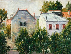 Förortsträdgården i Asnieres, 1883 av Paul Signac