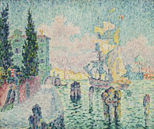 Gröna huset, Venedig, 1905 av Paul Signac