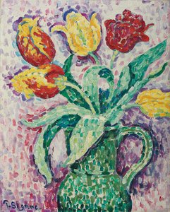Den gröna vasen, 1920 av Paul Signac