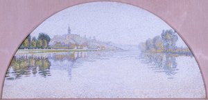 Seine vid Herblay (olja på siden) av Paul Signac