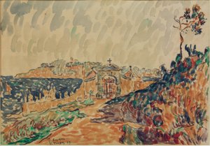 Utsikt över bukten i Saint-Tropez av Paul Signac