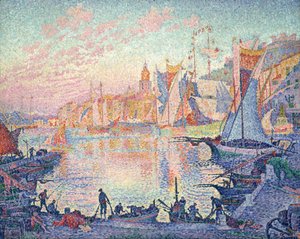 Hamnen i Saint-Tropez av Paul Signac