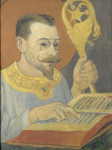 Porträtt av Paul Ranson i Nabi-dräkt, 1890. av Paul Sérusier