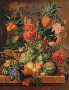 Frukt och blommor, 1789, 1938 av Paul Theodor van Brussel