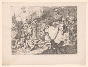 Putti vid en helgedom i Minerva av Paul Troger