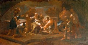 Fottvätt av Paul Troger (1698-1762)