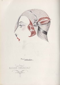 Rose Descat Hat, slutet av 1920-talet. av Paul Valentin