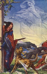 Stormen av William Shakespeare, akt IV, scen 1 (lito i färg)