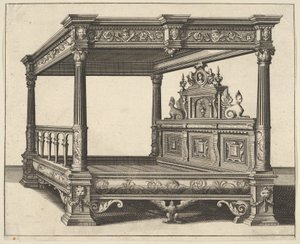 Himmelsäng från Verscheyden Schrynwerck ... [Flera snickerier ...], 1658.
