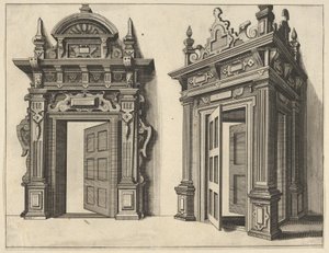 Två träportaler från Verscheyden Schrynwerck ... [Plusieurs Menuiseries ...], 1658.