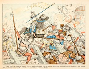 Illustration hämtad från boken "" Joan of Arc "" av Theodore Cahu och illustrerad av Paul De Semant (1855-1915): Den 4 maj