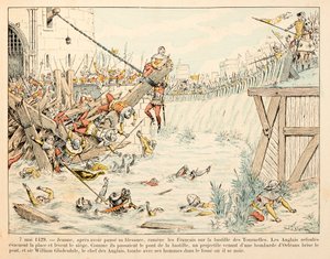 Illustration hämtad från boken "" Joan of Arc "" av Theodore Cahu och illustrerad av Paul De Semant (1855-1915): Den 7 maj av Paul de Semant