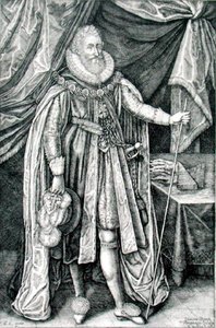 Ludovick Stuart, hertig av Richmond och Lennox (1574-1624), graverad av Joannes Barra (1581-1634) av William Walcutt
