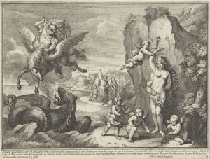 Perseus och Andromeda Mytologiska representationer i landskap (serietitel)