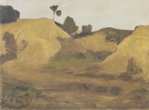 Landschaft am Weyerberg av Paula Modersohn-Becker
