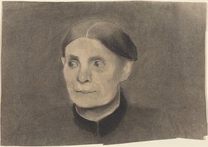 Porträtt av en kvinna av Paula Modersohn-Becker