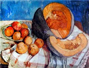 Stilleben med melon 1905 (målning) av Paula Modersohn-Becker